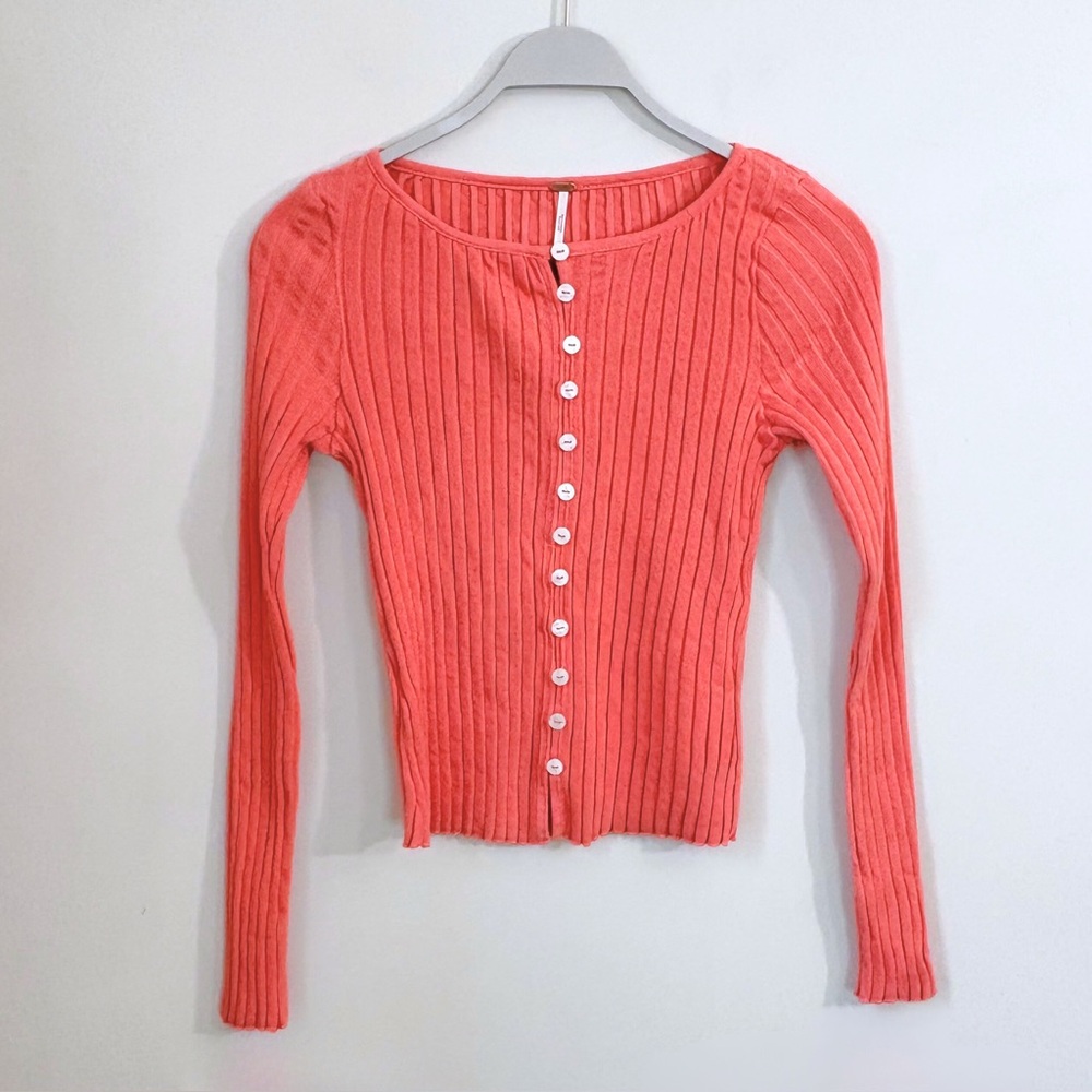 Free People Tilly Ribbed L/S Button Up - Picture 15 of 15